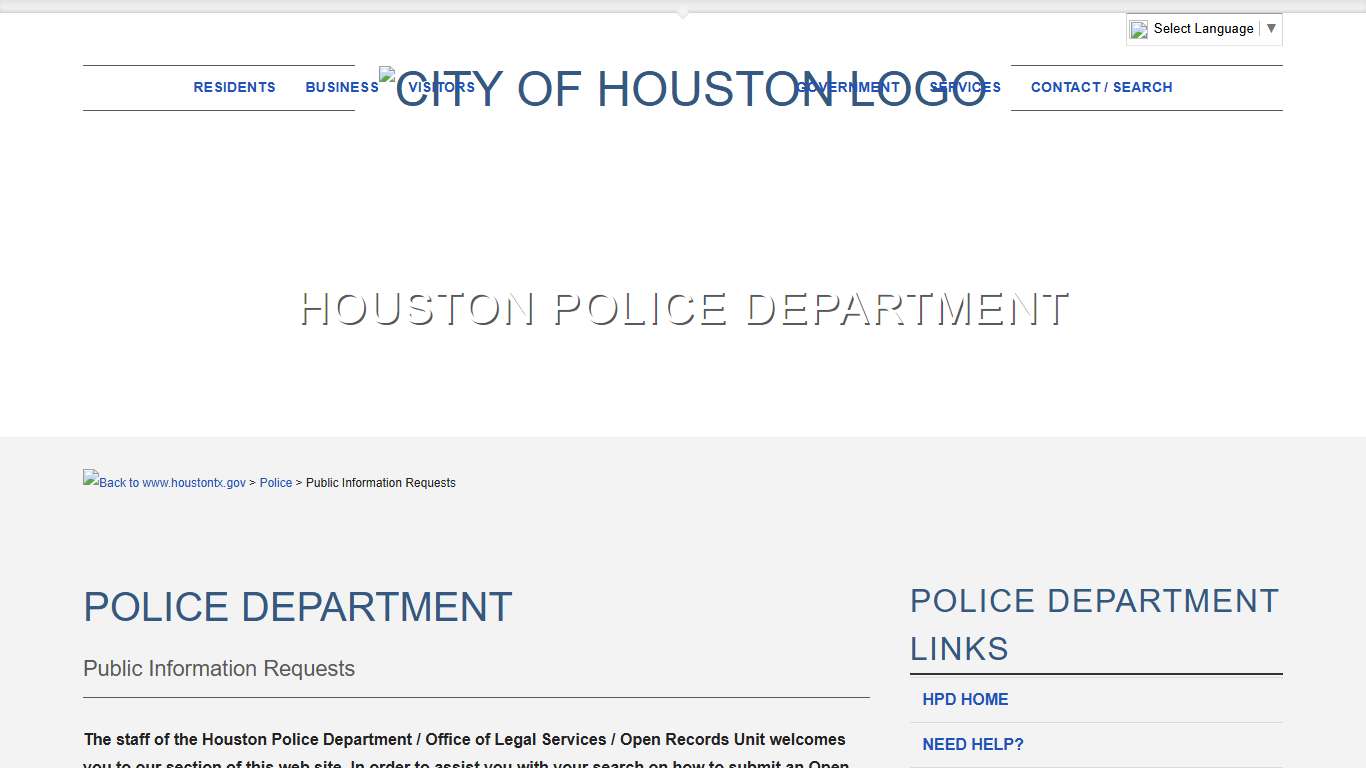 Public Information Requests